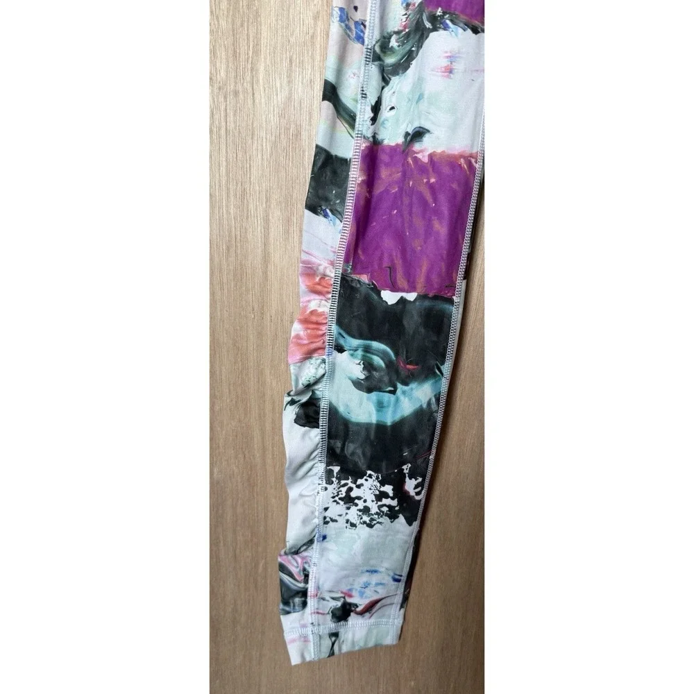 Lululemon Speed Tight III Leggings Pigment Wave Multicolor Pattern Size 6